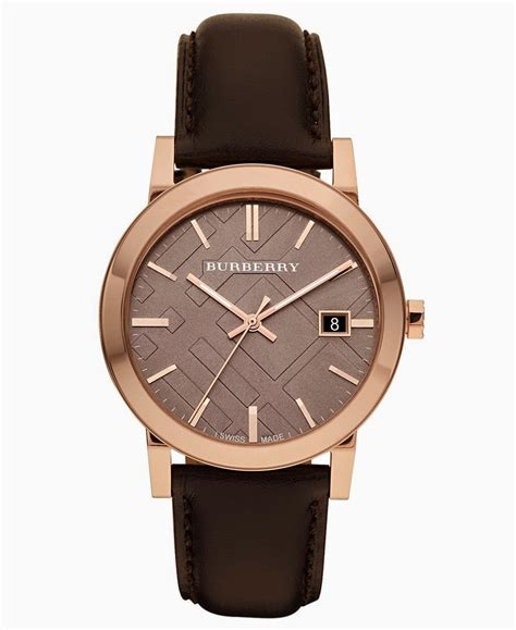 mens burberry watch|burberry watch men's leather strap.